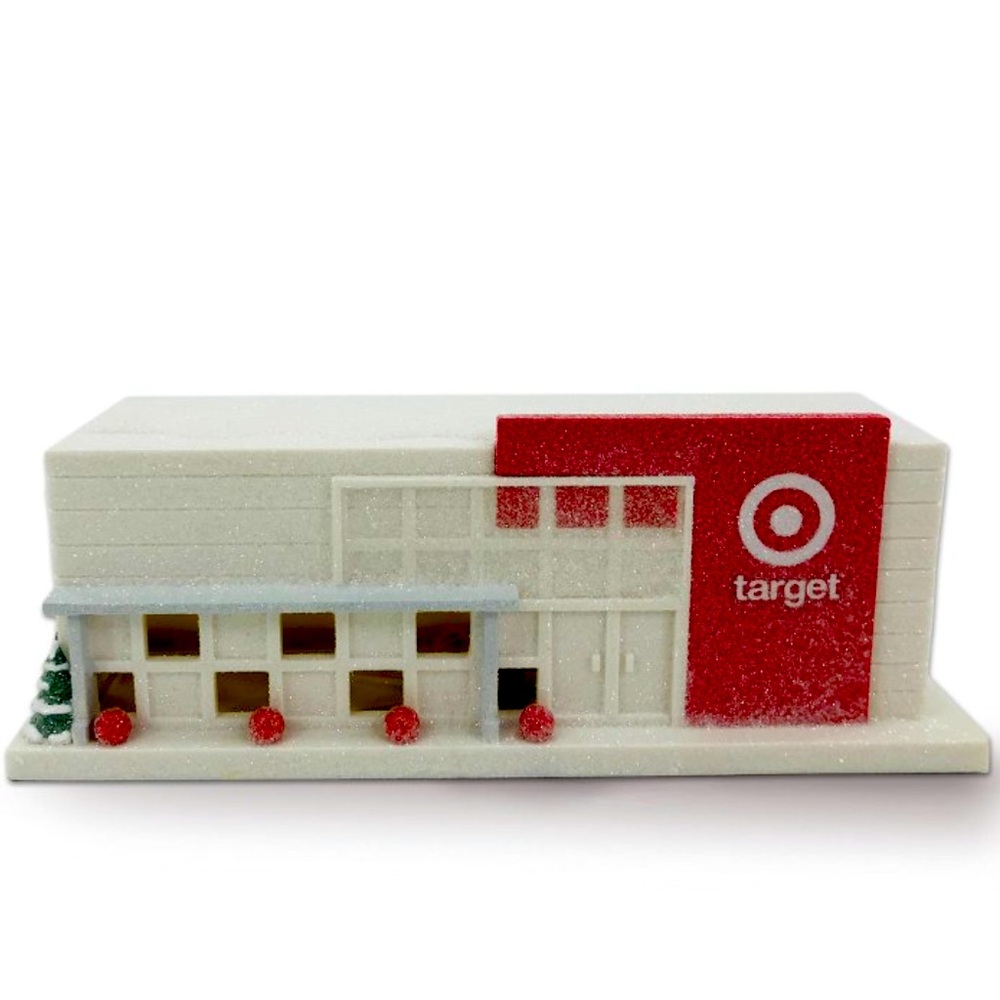Target White and Red Miniature Store Holiday Decor